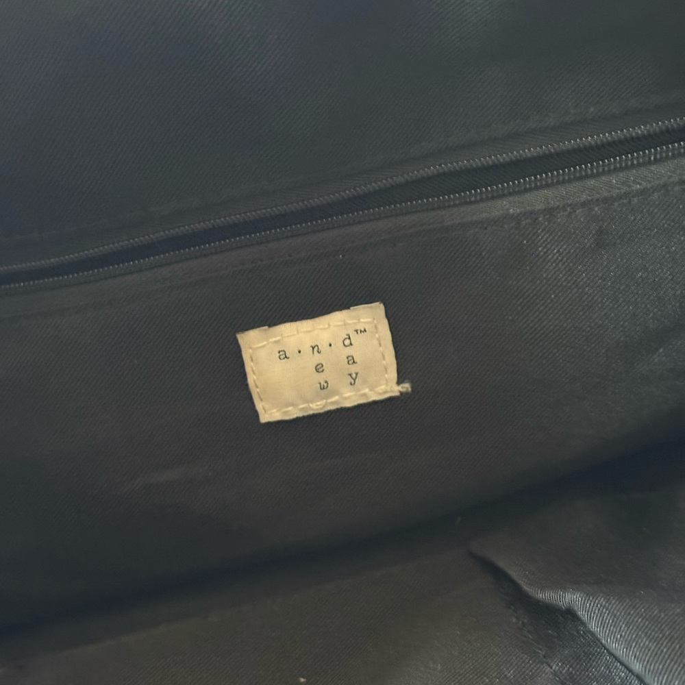 A New Day Black Shoulder Bag with Pebbled Leather - Picture 5 of 6